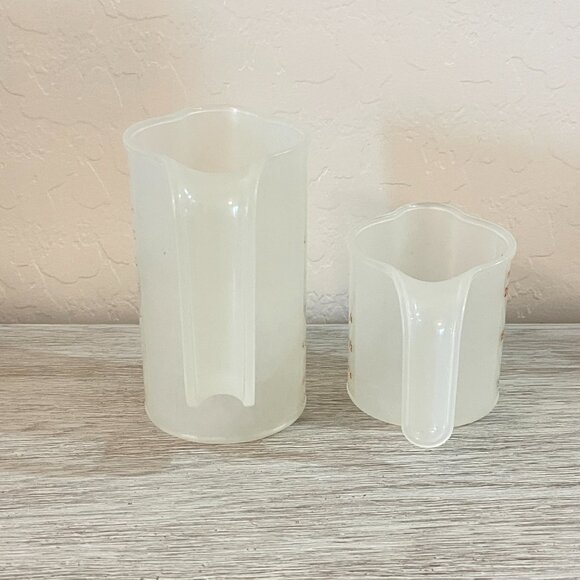 Vintage Tupperware Set 6 Pc Storage Measuring Cups - Picture 12 of 13